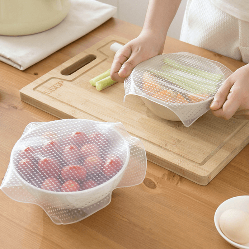 ServeFlex™ Reusable Silicone Food Covers