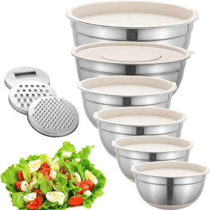 ServeFlex™ Stainless Steel Mixing Bowl Set