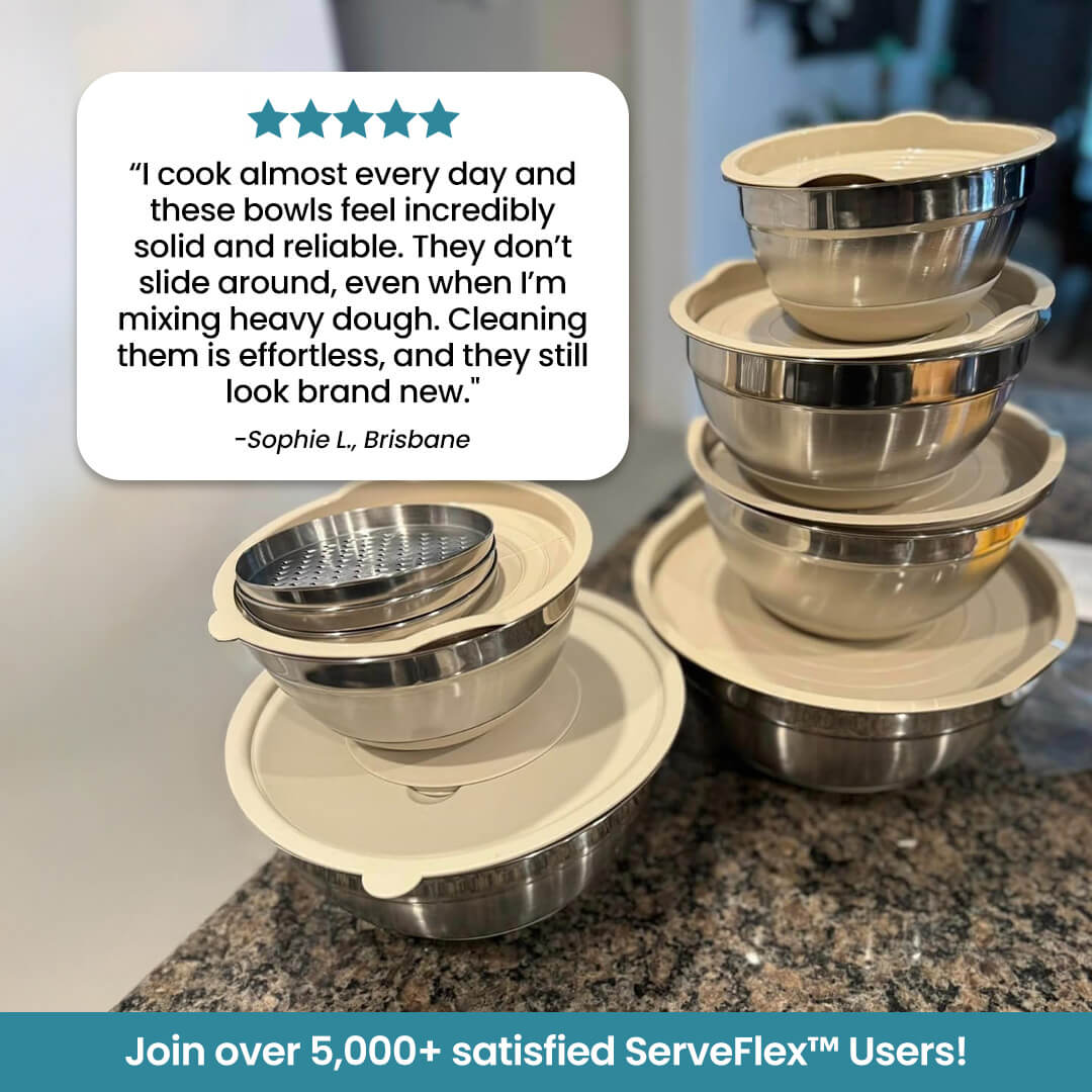 ServeFlex™ Stainless Steel Mixing Bowl Set