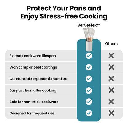 ServeFlex™  Silicone Cooking Utensil Set