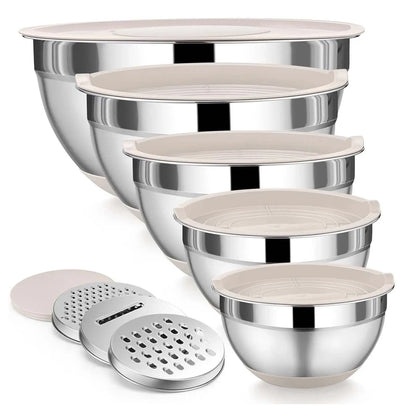 ServeFlex™ Stainless Steel Mixing Bowl Set